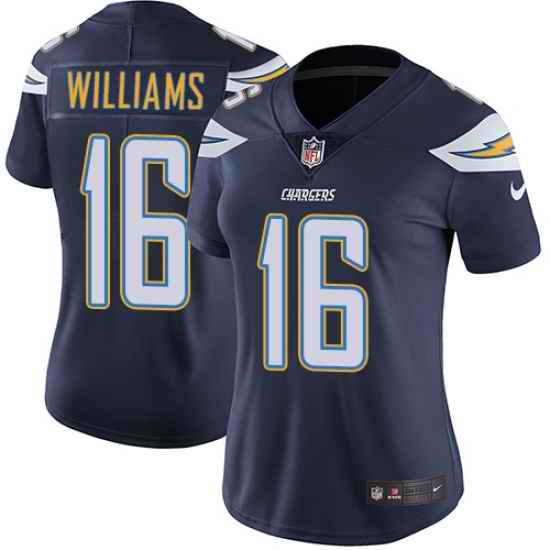Nike Chargers #16 Tyrell Williams Navy Blue Team Color Womens Stitched NFL Vapor Untouchable Limited Jersey